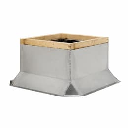 Galvanized Steel Fixed Non-Vented Curb for 17FT Commercial Roof Vents