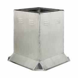 Galvanized Steel Fixed Vented Curb for 17-in Commercial Roof Vents