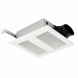 12W Dual Speed DC Bathroom Fan w/ Humidity Sensor, 50/80/100 CFM