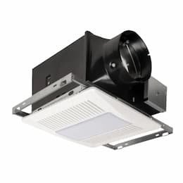 Speed Control DC Bathroom Fan w/ Bulb, 120V, 50/80/100 CFM, 60 Hz