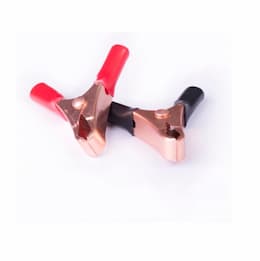 10 Amp Black & Red Battery Clamps