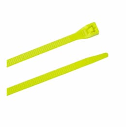 8" Flourescent Yellow Double Lock Cable Tie