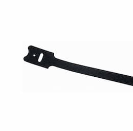 8" Black Cable Ties, Hook & Loop