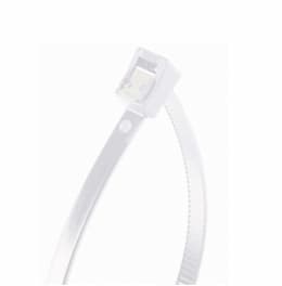 8" White Self-Cutting Cable Ties 