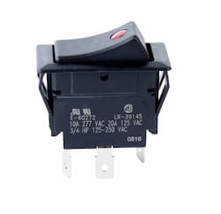 Lighted SPST Standard Rocker Switch