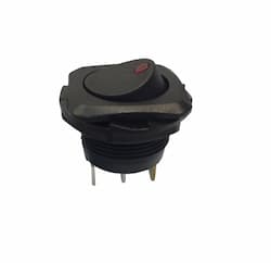 SPST Illuminated Round Rocker Switch