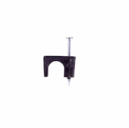 1/4" Black Coaxial Staples, Low Voltage