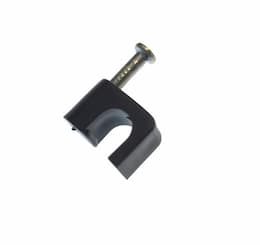 1/4" Black Coax Staples w/ Hardened Nail