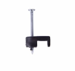 3/16" Black Low Volt Staples, Zinc-Plated