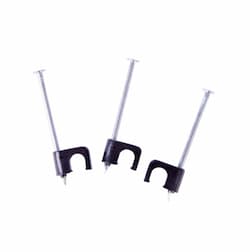 1/4" Black Plastic Coaxial Staples