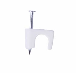 1/4" White Cable Staples for RG-59 & RG-6