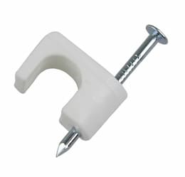 1/4" White Coaxial Staples for RG-59 & RG-6