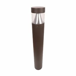 42-In Round LED Bollard, Flat, 120V-277V, Selectable CCT & Wattage