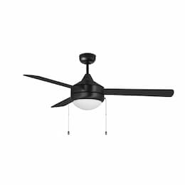 52-in Energy Star Skylux Fan w/ Light Kit & Chain, 3 Blade, 3000K, B/B