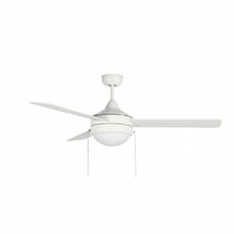 52-in Energy Star Skylux Fan w/ Light Kit & Chain, 3 Blade, 3000K, W/W