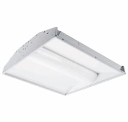 30W 2x2 LED Recessed Troffer, 0-10V Dimmable, 3000 lm, 120V-277V, 4000K