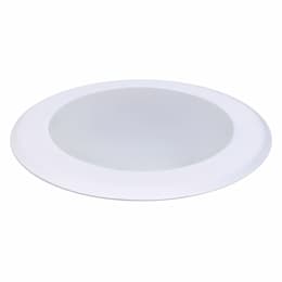 6-in 15W LED Disk Light, Dimmable, 1100 lm, 120V, 3000K, White