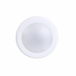 6-in 15W LED Disk Light, Dimmable, 1100 lm, 120V, 4000K, White