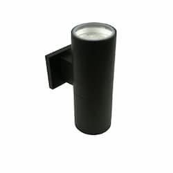 24W LED Outdoor Cylinder Light, Up/Down, 2200 lm, 120V, 3000K, Black