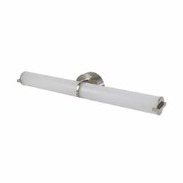 48-In 20W LED Round Vanity w/ End Caps, 3456 lm, 120V, 3000K, Nickel