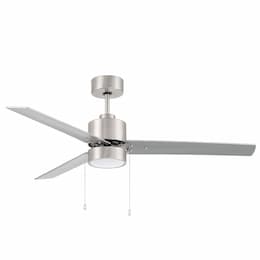 52-in MCF Fan w/ Light Kit & Chain, 3 Blade, 3000K, Silver/Nickel