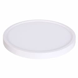 7-in 15W LED Disk Light, Edge Lit, Dimmable, 1016 lm, 120V, 3000K, White