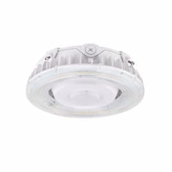 25W LED Round Parking Garage Light, Dim, 3250 lm, 120V-277V, 5000K