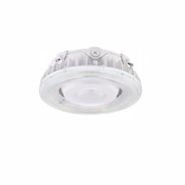 55W Round Parking Garage Canopy, Dim, 120-277V, CCT Adjustable, White