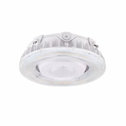 GlobaLux 75W LED Round Parking Garage Light, Dim, 120V-277V, CCT Selectable