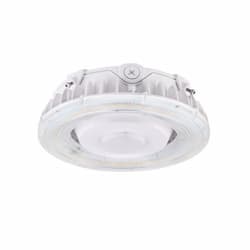 75W LED Round Parking Garage Light, Dim, 120V-277V, Selectable CCT