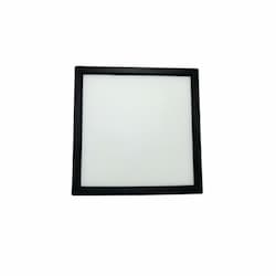 5-in 10W LED Square Flush Mount, 277V, 550 lm, 3000K, White