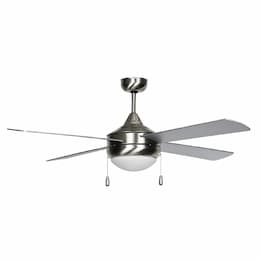 52-in Skylux Fan w/ Light Kit & Chain, E26, 3 Blade, Silver/Nickel