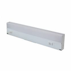 12-in 5W LED Undercabinet Light, Dimmable, 230 lm, 120V, Selectable CCT, White