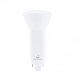 6W Vertical LED PL Bulb, Plug & Play, Dimmable, G24, 600 lm, 120V-277V, 3000K