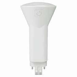 6.5W 2-Pin Vertical LED PL Lamp, Gx23 Base, Bypass, 3500K