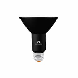 11W LED PAR30 Bulb, Dimmable, 40 Degree Beam, E26, 990 lm, 120V, 3000K, Black