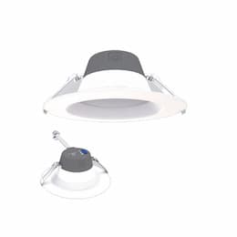 6-in 13W LED Retrofit Downlight, 0-10V Dim, Selectable Lumens, 120V, 3000K, White