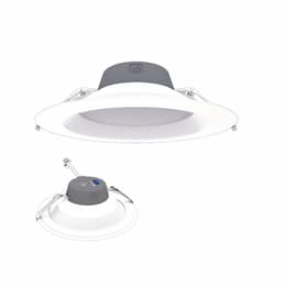 9.5-in 27W LED Retrofit Downlight, 0-10V Dim, Selectable Lumens, 120V, 3000K, White