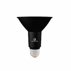 11W Refine PAR30 Bulb, Flood, E26, 990lm, 120V, 3000K, Black