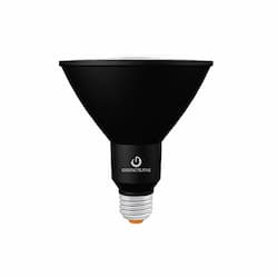 15.5W Refine PAR38 Bulb, Narrow, E26, 1370lm, 120V, 3000K, Black