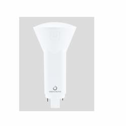 8.5W LED Vertical PL Bulb, Hybrid, G24q/G24d Base, 120V-277V, 3500K