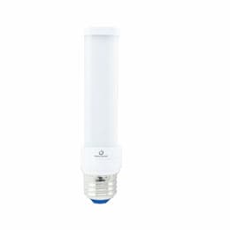 5.5W Horizontal LED PL Bulb, 550 lm, E26, Direct Line Voltage, 3000K