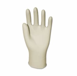 Disposable Latex Gloves, Powdered, Clear, Large