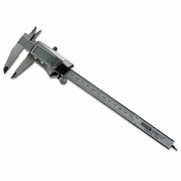 Digital/Fraction Electronic Calipers, 0-8 in, Stainless Steel