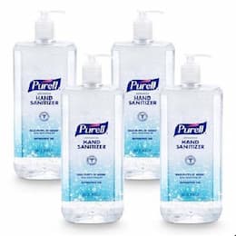 GOJO Purell Refreshing Gel Hand Sanitizer, 1.5 L Bottle, 4 Pack