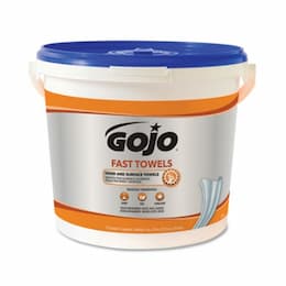 GOJO Fast Wipes Disposable Hand Cleaning Towels 130 ct