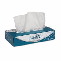 Angel Soft ps Ultra White 2-Ply Premium Facial Tissues Flat Box