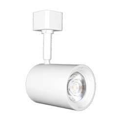 10W ATOM Track Head w/ H Adapter, Flood, 120V,  3500K, Matte White