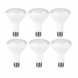 8W LED BR30 Essential Series Bulb, Dimmable, E26, 120V, 2700K, 6-Pack 