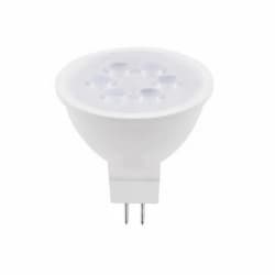 6.5W LED MR16 Bulb, Narrow Flood, GU5.3, 80 CRI, 500lm, 12V, 3000K, WH